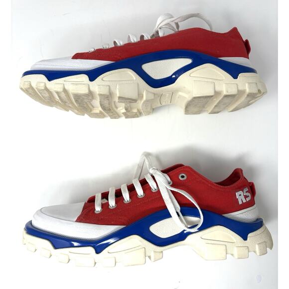 Adidas Raf Simons RS Detroit Runner EE7936 Sz 9 Red White Blue Mens Sneakers GUC main image 11